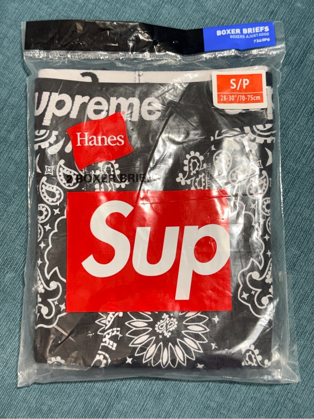 Hanes handkerchief themed boxer briefs